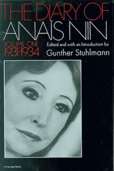 希少　The Writings of Anaïs Nin Anaïs Nin: Writing as a way to find meaning - by Nava Atlas