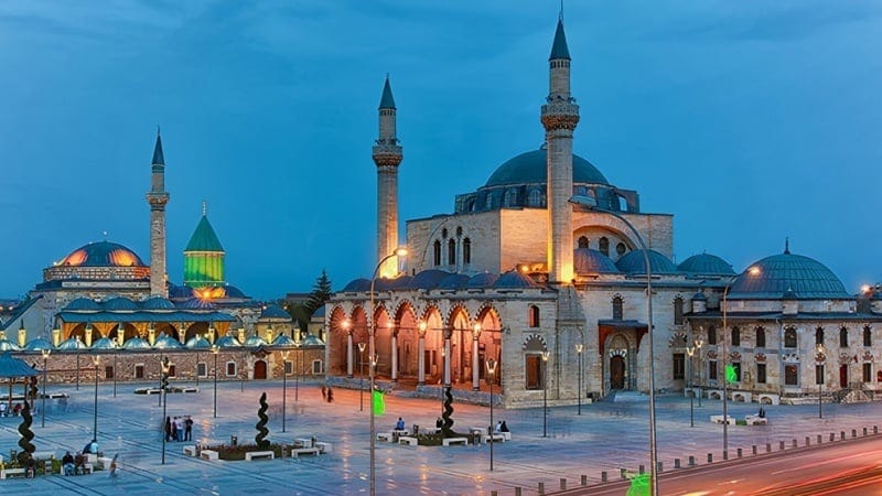 The Tomb of Rumi, the eminent Iranian poet, in Konya The Tomb of Rumi, the eminent Iranian poet, in Konya