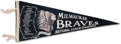 1950's Milwaukee Braves pennants