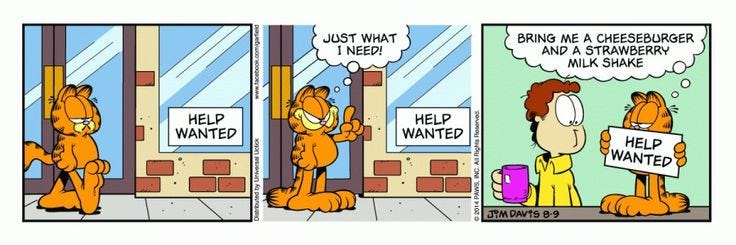 Garfield & Friends | Garfield, Todays comics, Help wanted