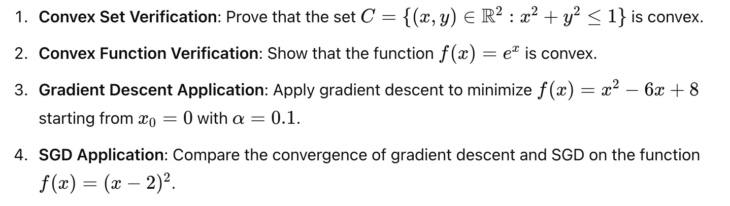 Mastering Convex Optimization: Sets, Functions and more!