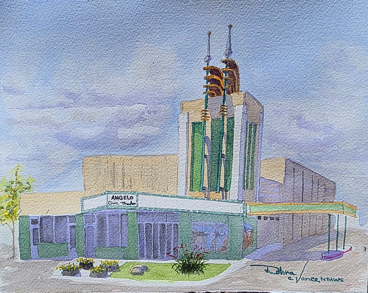 Four of Debra Vance's Watercolor paintings. 