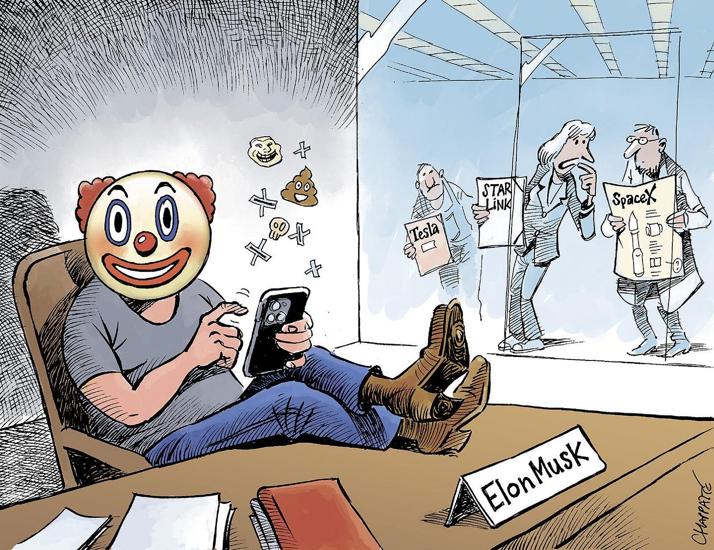 Our Digital World | Globecartoon - Political Cartoons - Patrick Chappatte