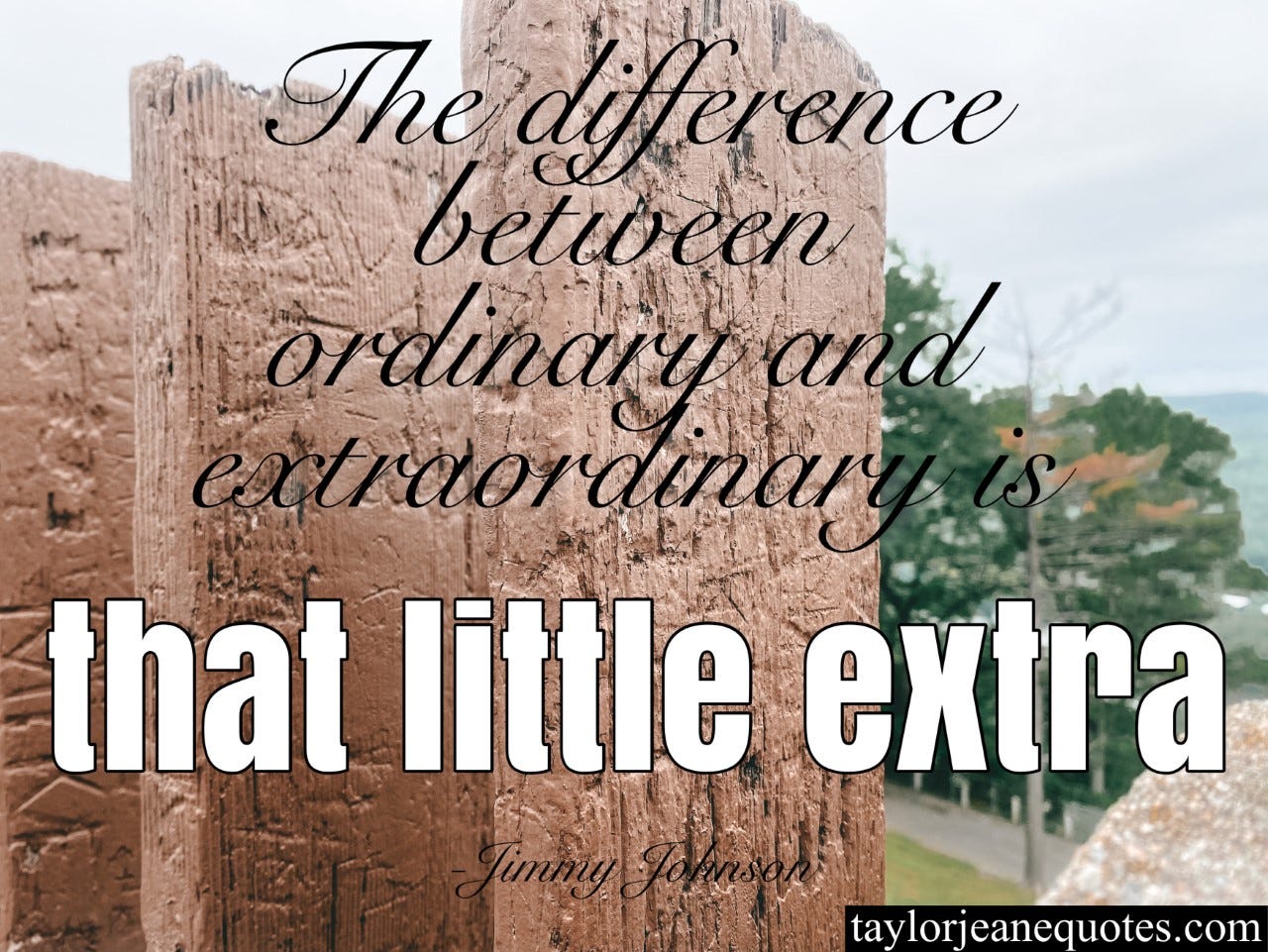 taylor jeane quotes, quote of the day, taylor jeane, taylor wilson, jimmy johnson, jimmy johnson quotes, motivational quotes, positive quotes, uplifting quotes, life quotes, inspirational quotes, that little extra quotes, extraordinary quotes, work hard quotes, don't give up quotes