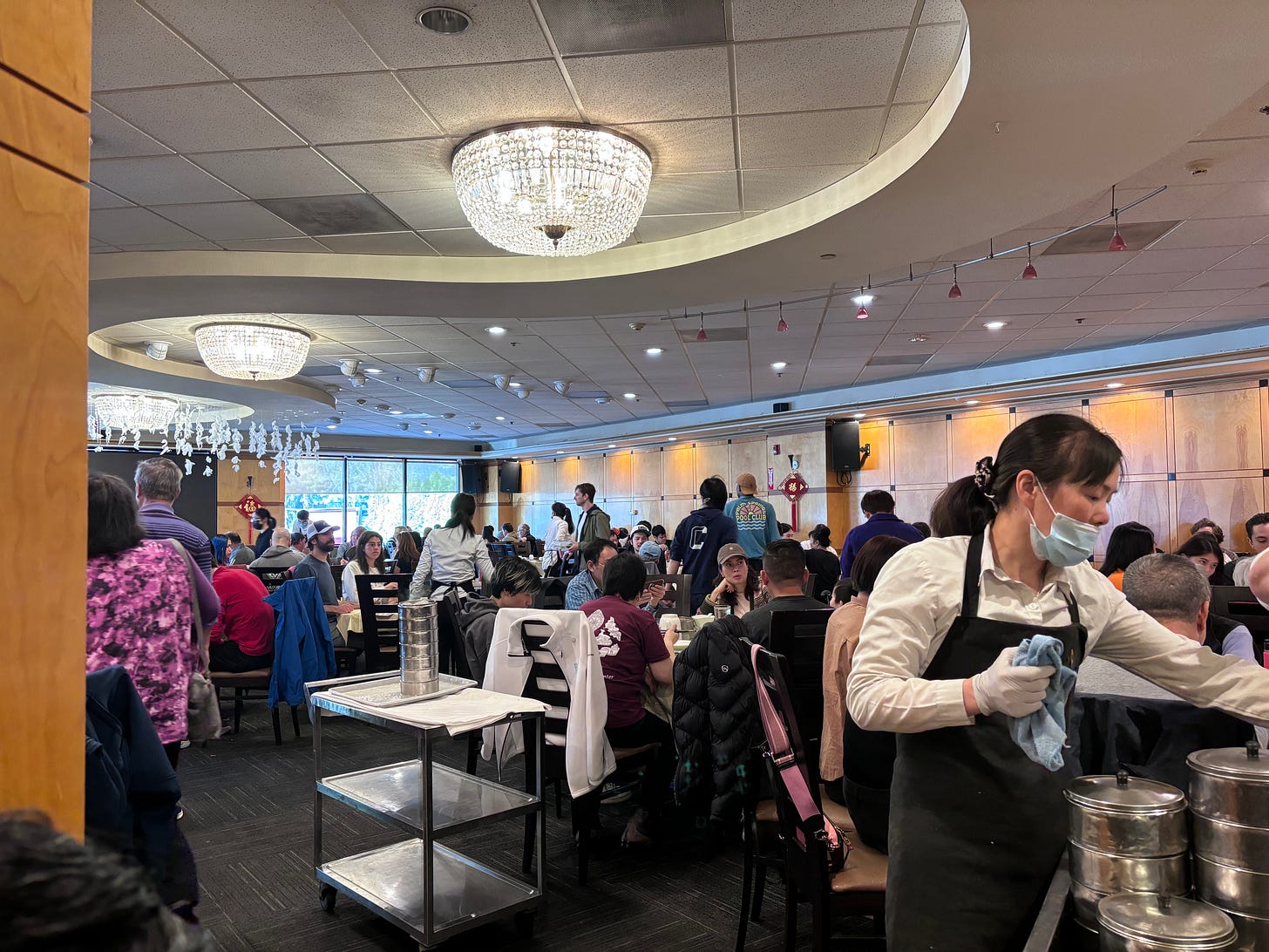 inside a Chinese restaurant