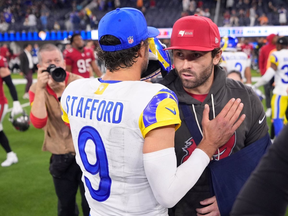 Bucs quarterback Baker Mayfield has AC joint sprain in left shoulder