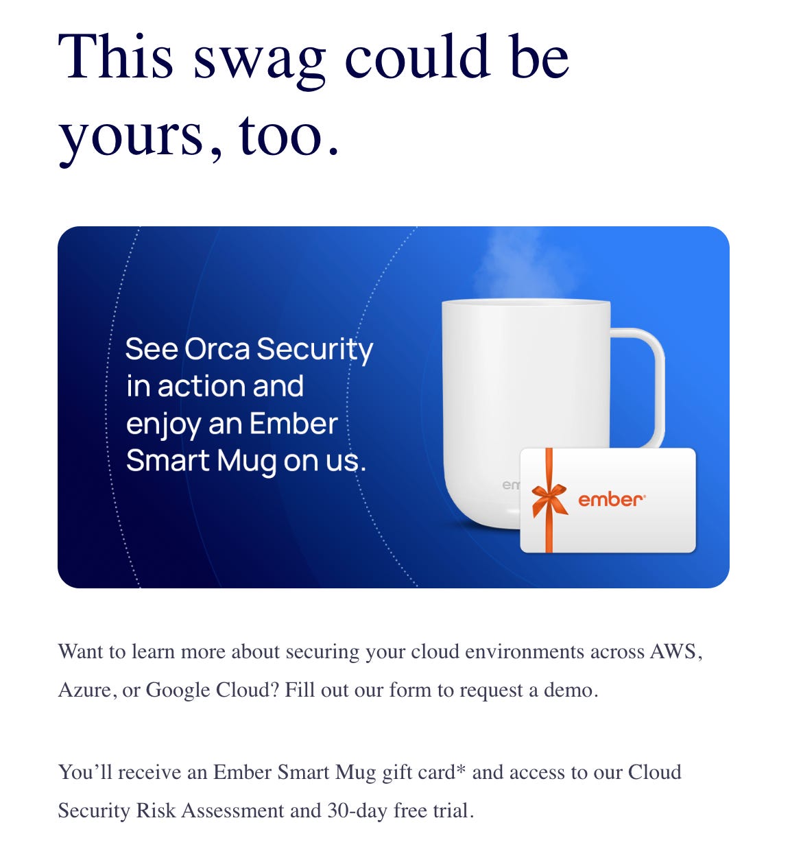 Ember Smart Mug gift offer within The Cloud is Yours campaign landing page. Ember Smart Mug gift offer within The Cloud is Yours campaign landing page.