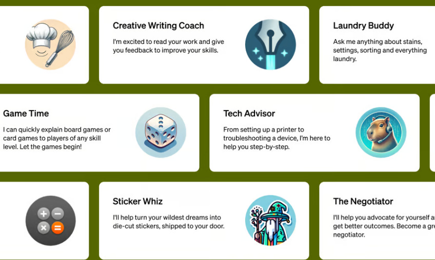 GPT Store interface - GPT and the Writing Uncanny Valley - by John Warner