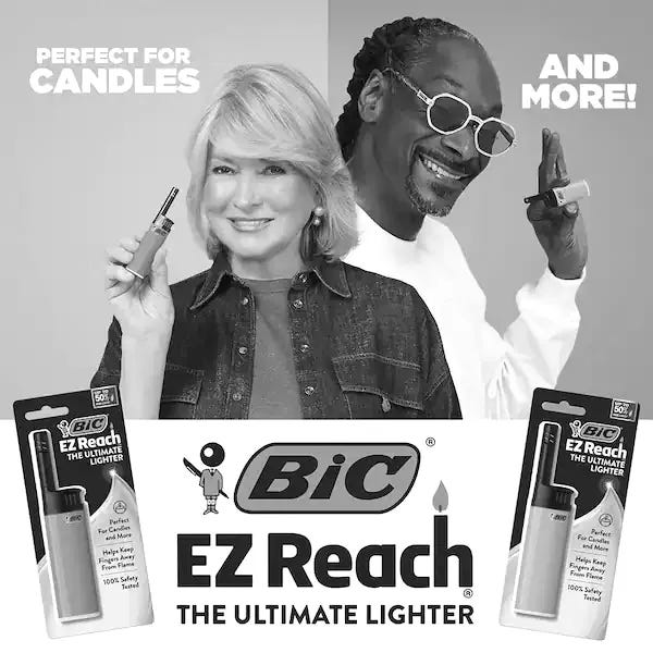 BIC teams up with Snoop Dogg for its new EZ Reach lighter