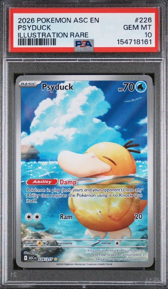 Psyduck #226 - PSA 10 - Pokemon Ascended Heroes