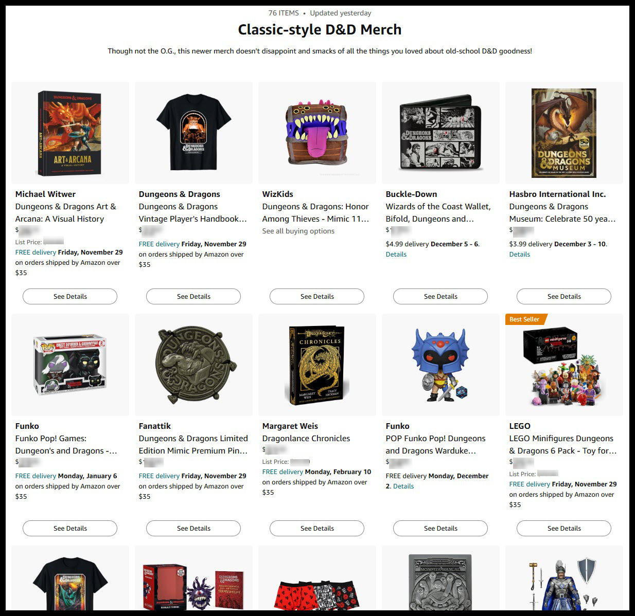 Rediscovered Realms Rediscovered Realms Fantasy Gift Guide 2024