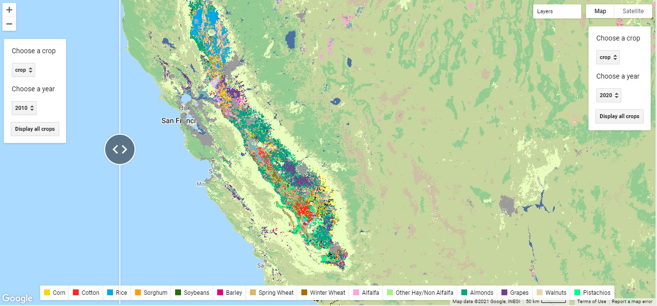 CA Crop CDL 2020
