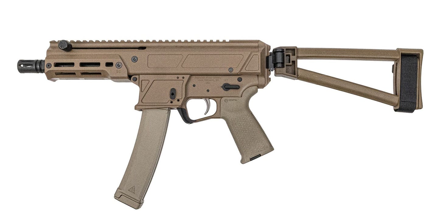 PSA JAKL 6.5" 9mm Pistol, FDE