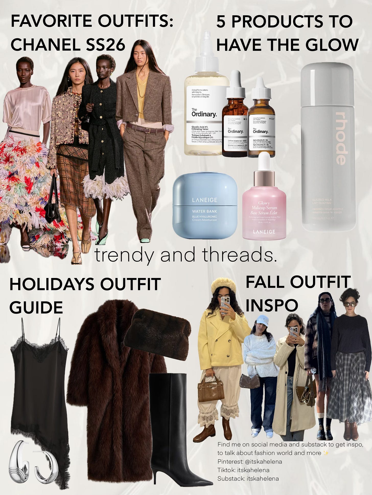 trendy and threads. | your cool girl moodboard