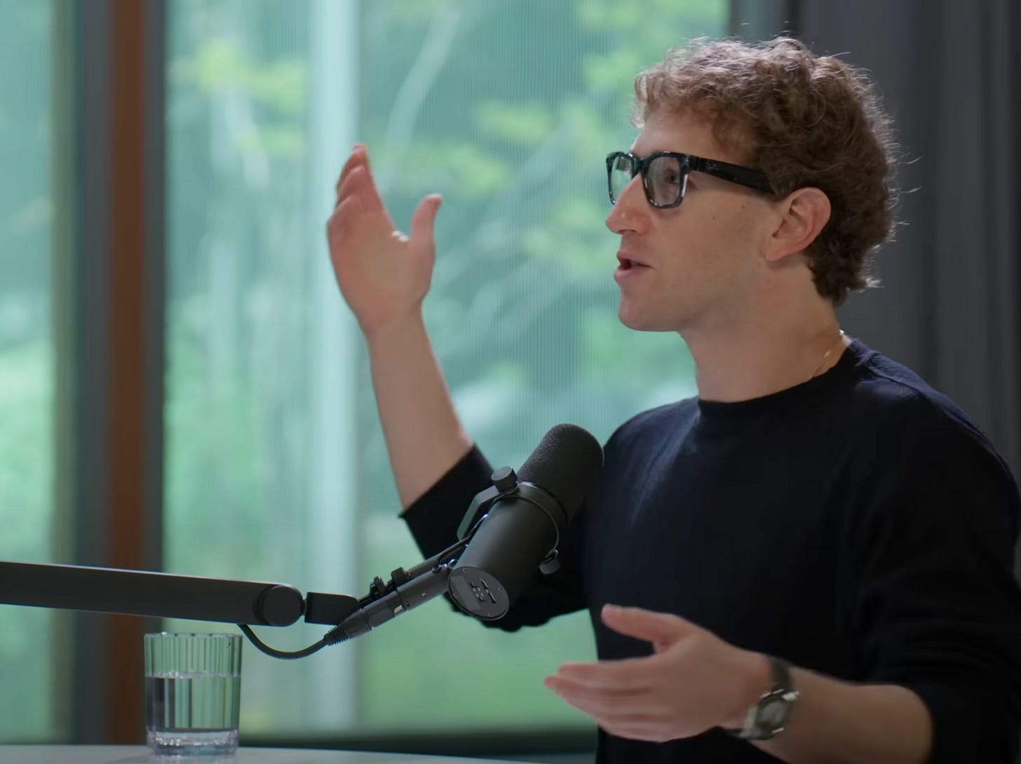 Zuckerberg pontificating about friends