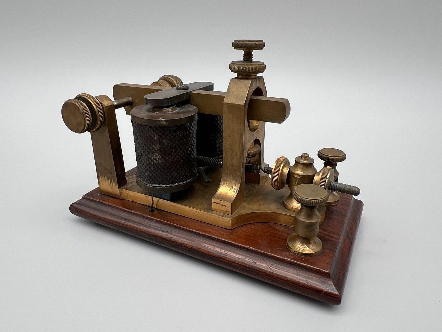 A telegraph sounder instrument circa 1870s. A telegraph sounder instrument circa 1870s.