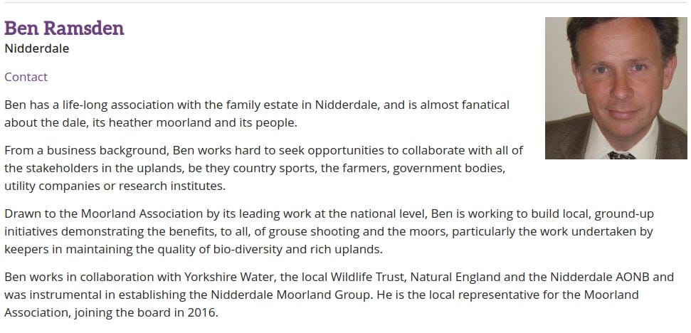 Ben Ramsden Moorland Association Ben Ramsden Moorland Association