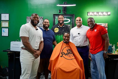 I got a quick shave at Premium Quality Cuts with my friend Quentin down in Houston