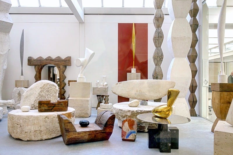 Paris : Atelier Brancusi, annexe du Centre Pompidou, reconstitution de  l'atelier du sculpteur - IVème - Paris la douce, magazine parisien,  culture, sorties, art de vivre