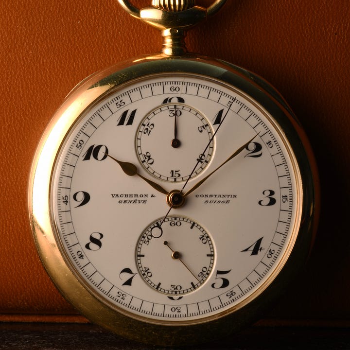 vintage vacheron constantin pocket watch chronograph