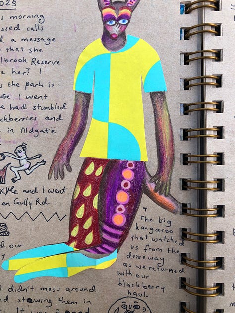 Travel journal pages