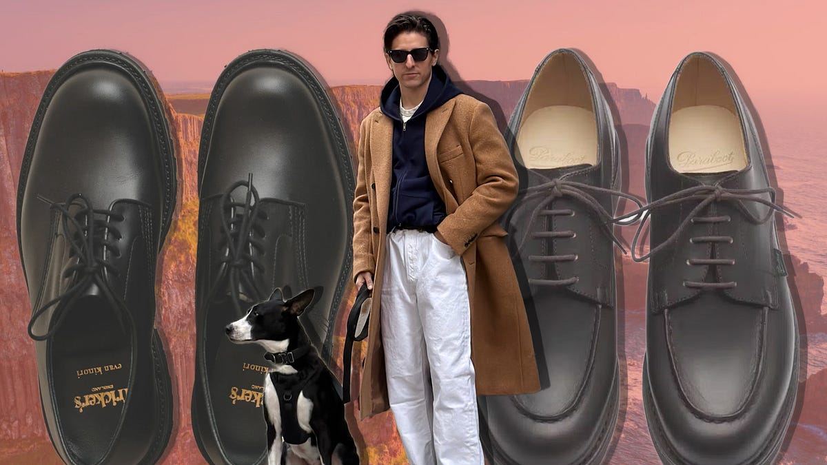Bullock & Jones Brown Leather Vibram Lug Sole Derby Dress Shoes Nisolo | Men main image 2