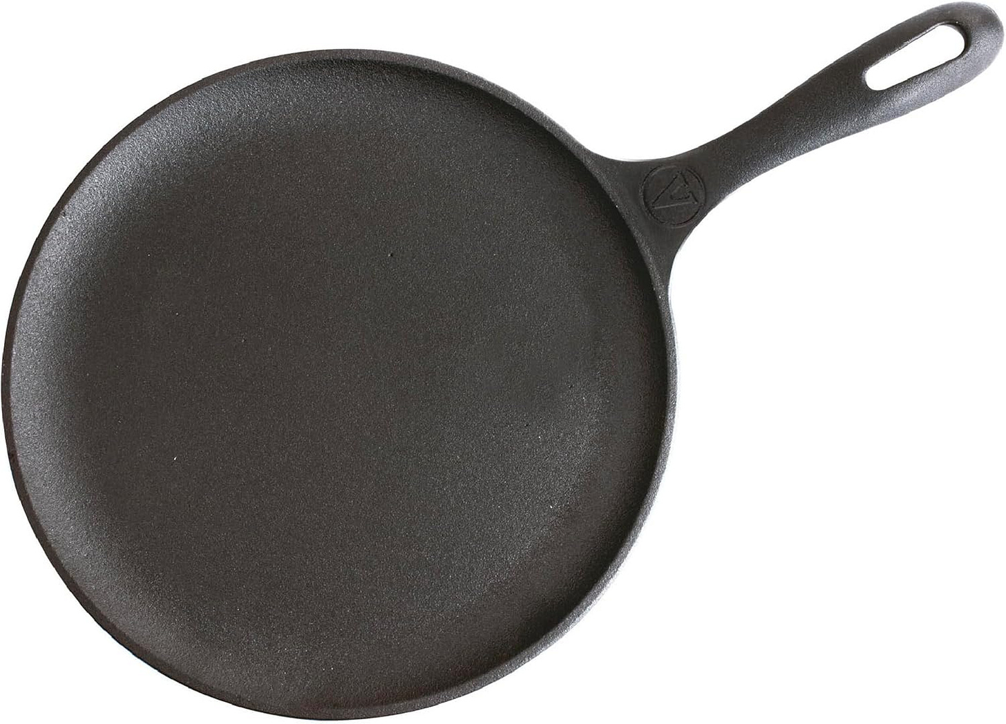 Victoria 10.5-Inch Cast Iron Comal Griddle Pan with a Long Handle