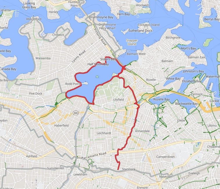 Whites Creek Lane and the Iron Cove Loop