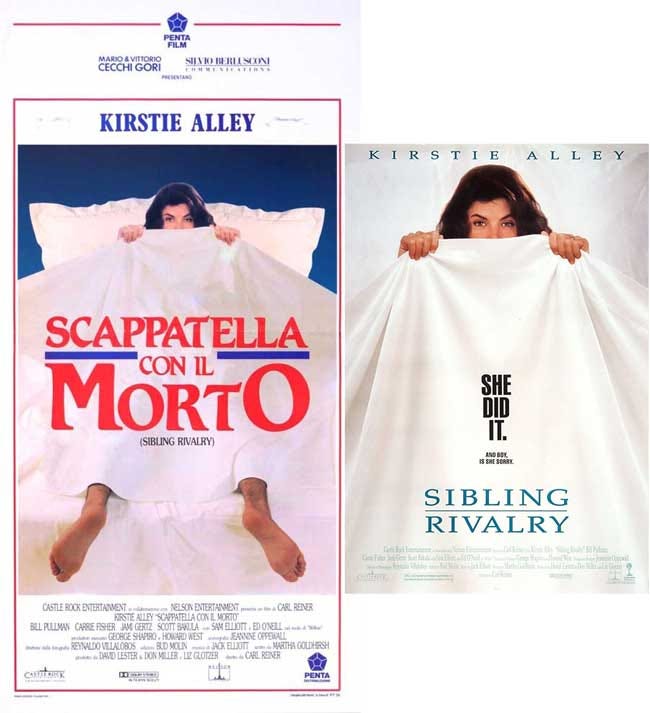 Scappatella con il morto, locandina italiana e americana a confronto