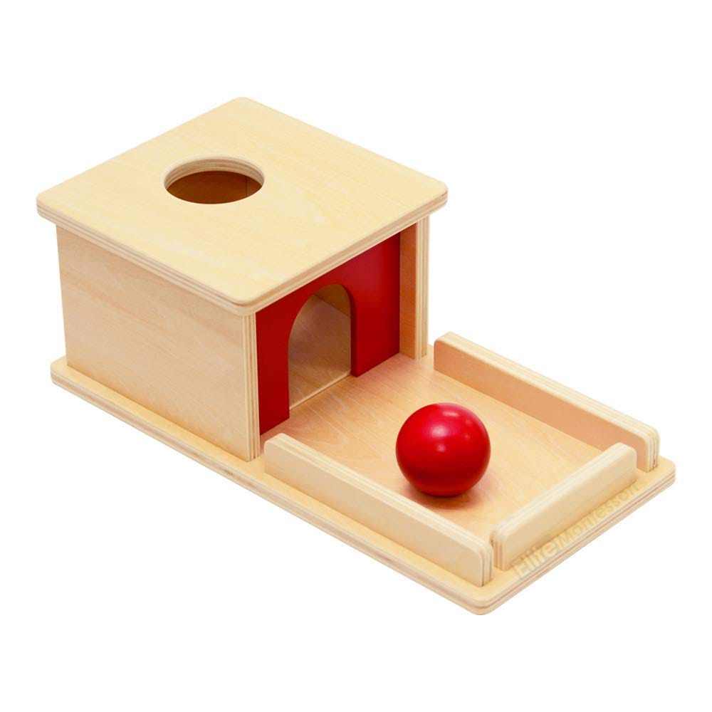 Amazon.com: Elite Montessori Object Permanence Box with Tray and Ball :  Toys & Games