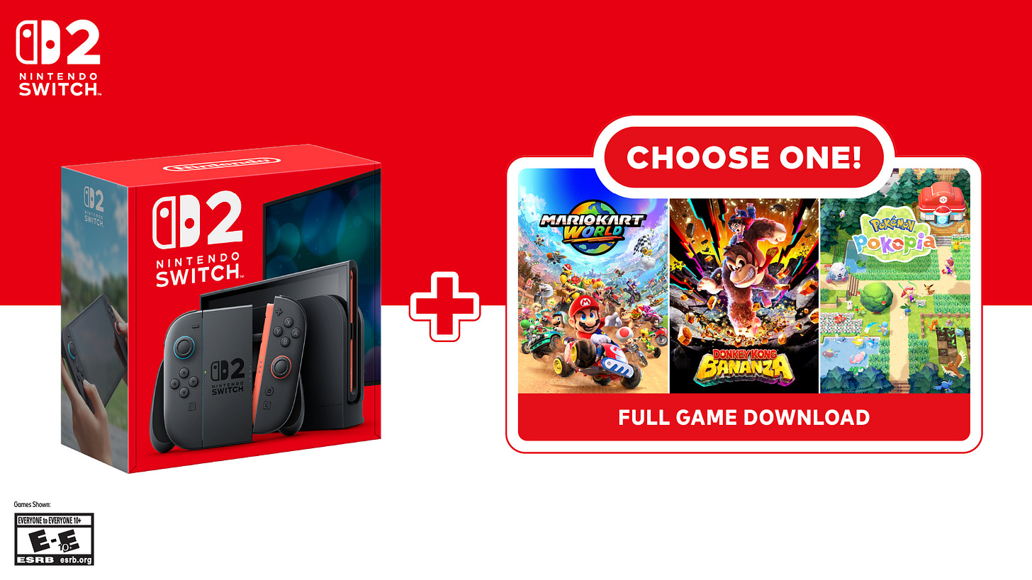 Nintendo Switch 2 Choose Your Game bundle