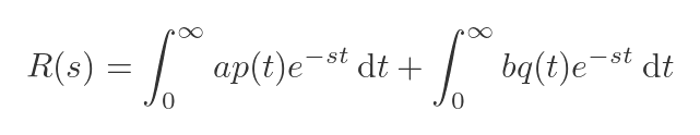 Linear combination of functions