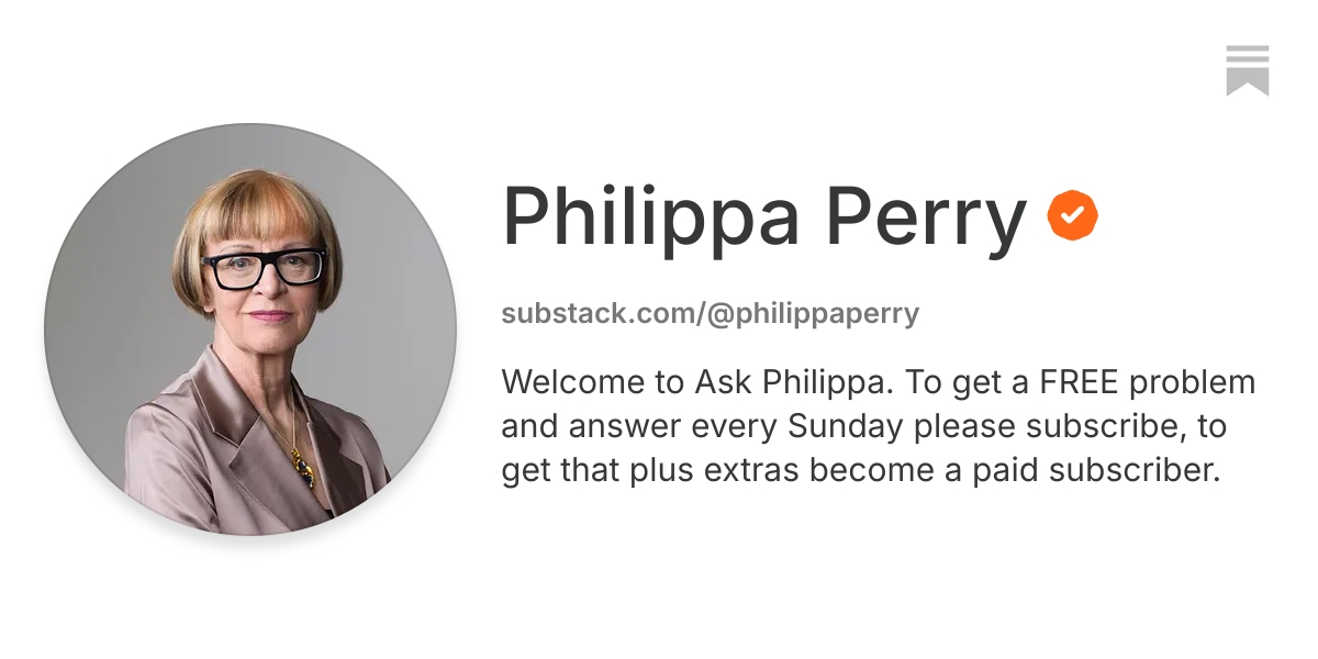 Philippa Perry | Substack