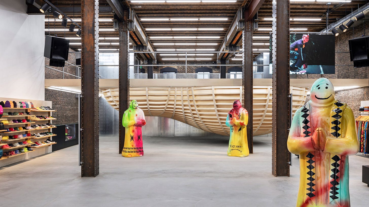 Brinkworth suspends skateboarding bowl inside Supreme San Francisco