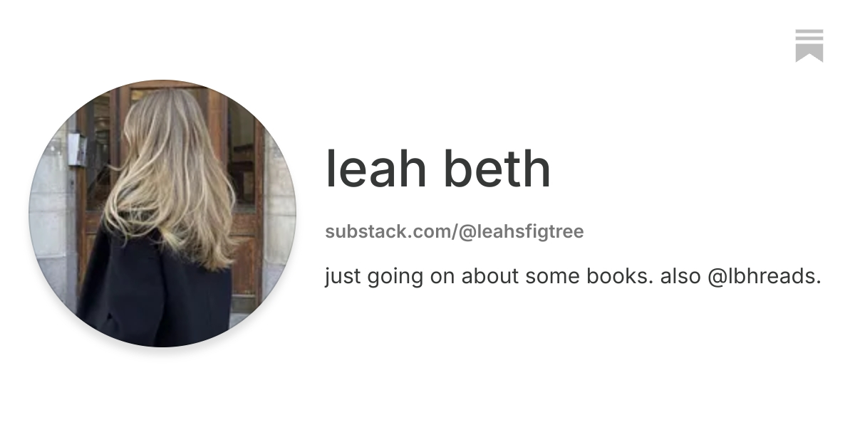 leah beth | Substack