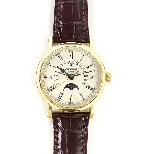 2008 Patek Philippe Perpetual Calendar Yellow Gold / Silver 5159J-001 Listing Image 1