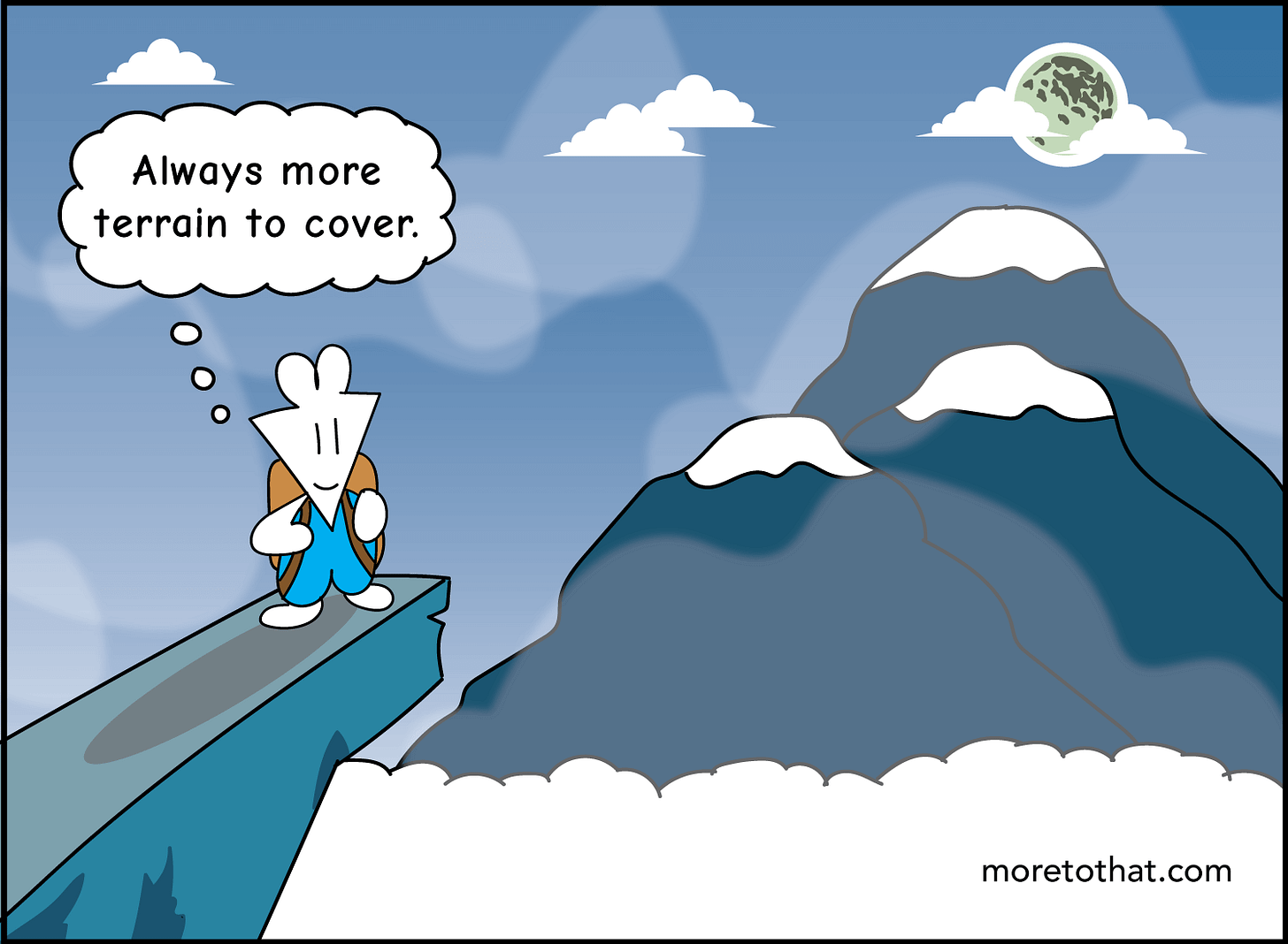 always more terrain to cover always more terrain to cover