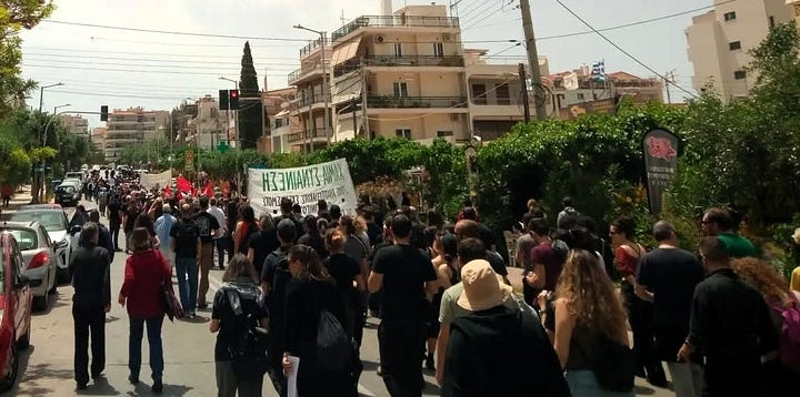 Πετυχημένη η συγκέντρωση και πορεια του Σαββάτου στο σταθμπο Αργυρούπολη στο Ελληνικό, μπροστά ακριβώς στο εργοτάξιο της επένδυσης.
