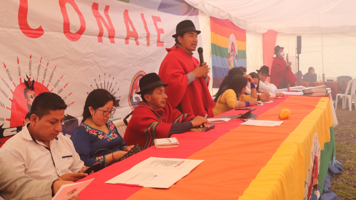 La Conaie anunciará nuevas movilizaciones el 24 de mayo