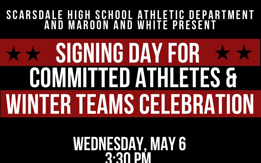 Two important events in Scarsdale today and Friday!