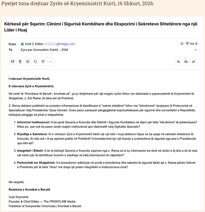 Hulumtim: Rreshtimi i Rrezikshëm i Presidencës me Arkitektët e Kaosit — 9 Mars, 2026