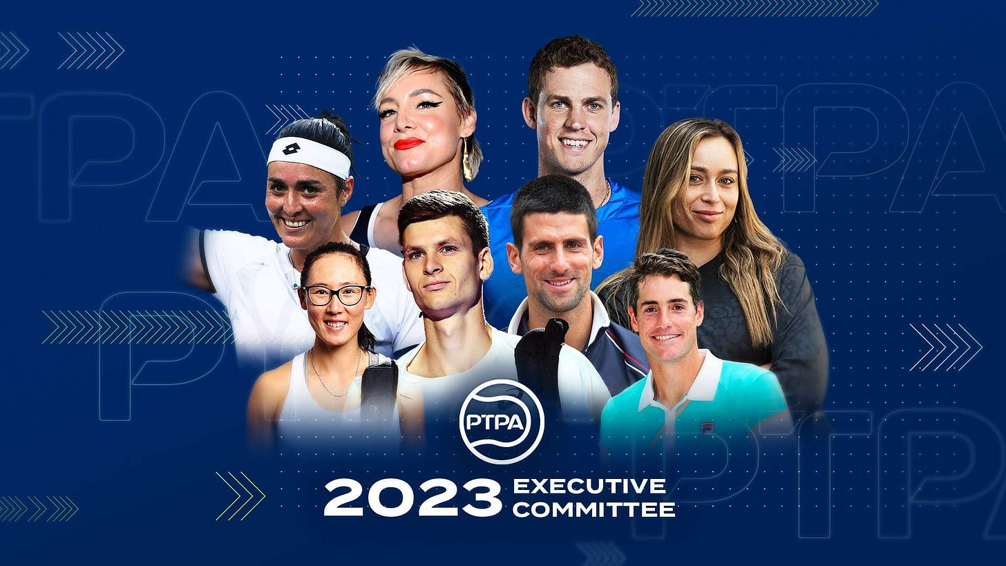 The Professional Tennis Players Association Appoints Eight Players To  First-Ever Executive Committee; Unveils Principles to Protect, Respect &  Guarantee Fundamental Rights - Professional Tennis Players Association  (PTPA)