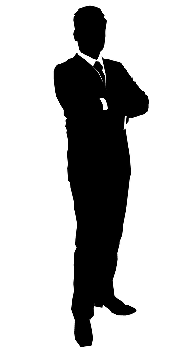 Business Man, Silhouette, Suit