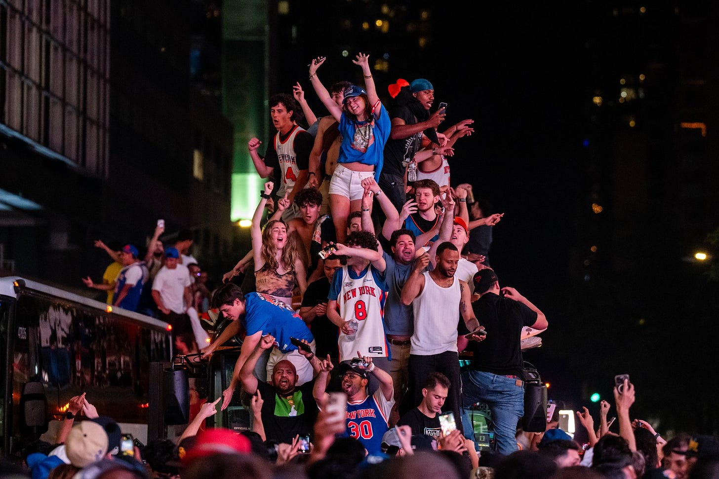 Photos: Knicks Fans Celebrate Their NBA Championship - The Atlantic