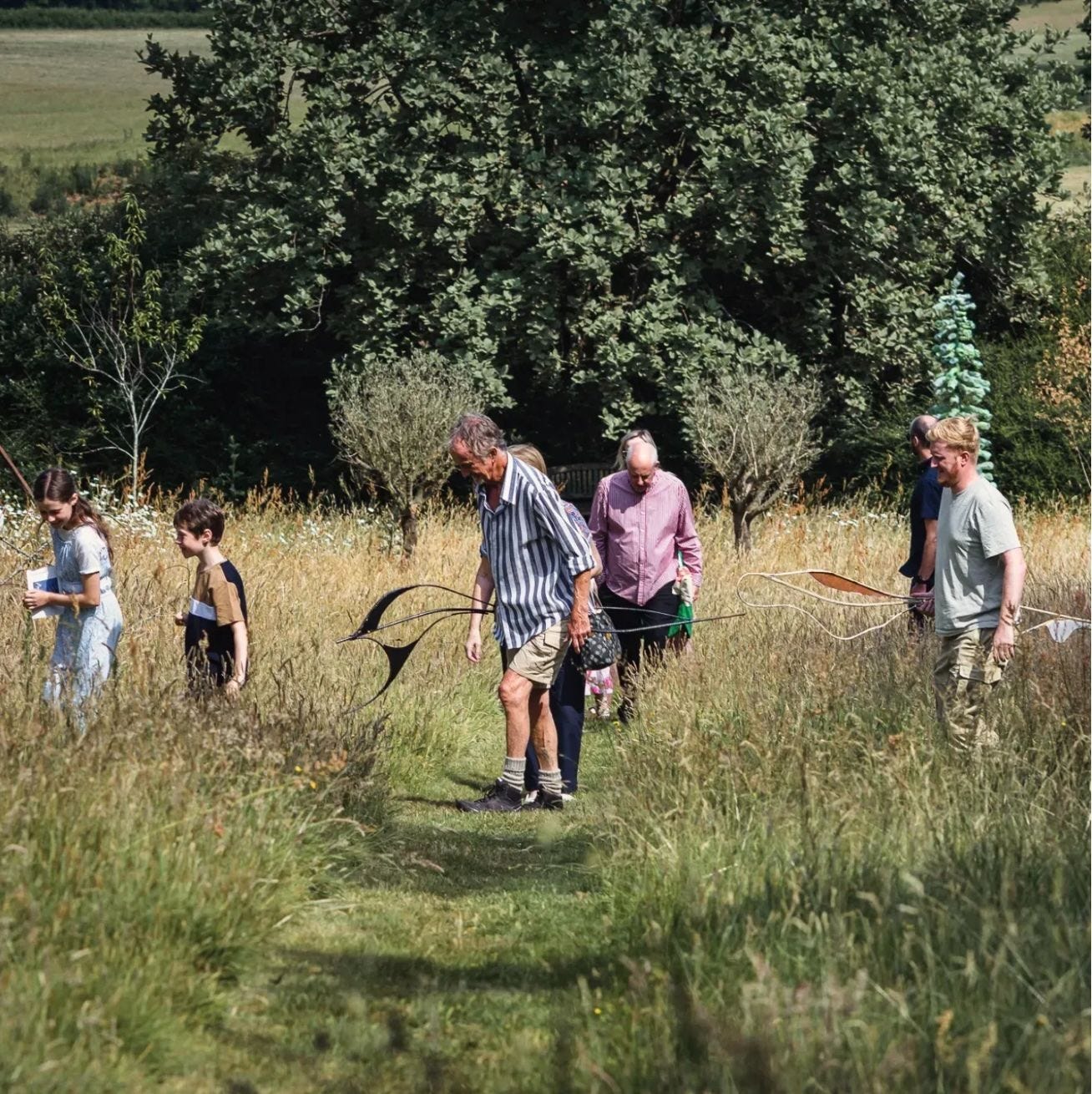 People visiting LettsSafari's Exeter Capability Brown Gardens
