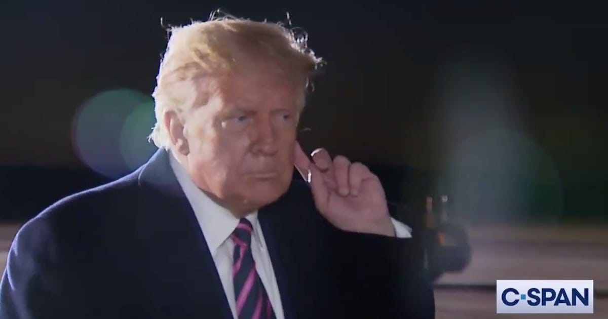 Trump Appears to Learn of RBG Death From Reporters, Says 'I'm Actually Sad  to Hear That'