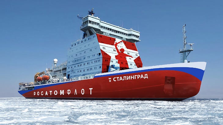Keel laid for the <i>Stalingrad</i> nuclear icebreaker Keel laid for the <i>Stalingrad</i> nuclear icebreaker