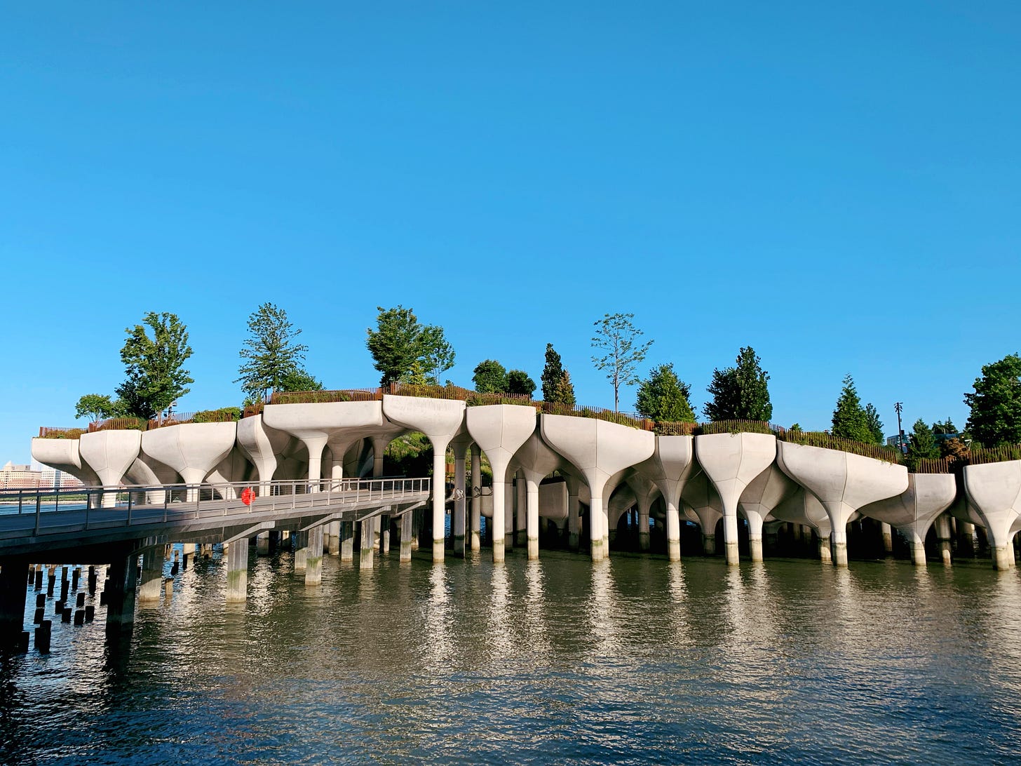 Little Island outside the entrance