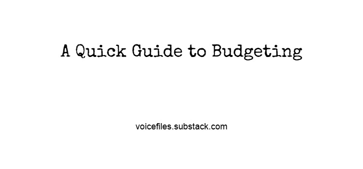A Quick Guide to Budgeting