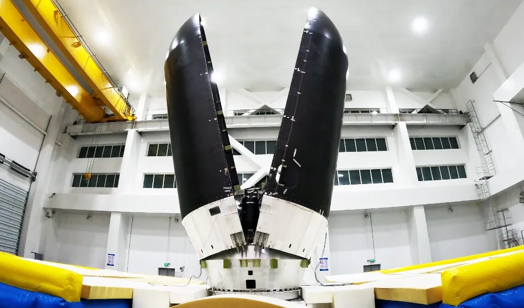 Ceres-2’s payload fairing during a separation test.